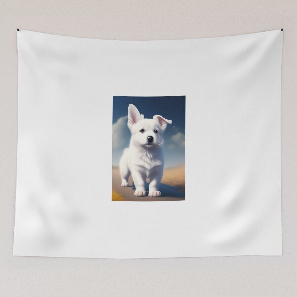 Item preview, Super Cute White Dog designed and sold by Deadlyhal.