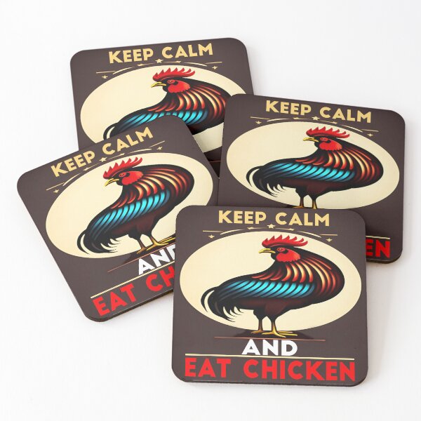 Item preview, Chicken for the Brave: Keep Calm and Enjoy Your Meal designed and sold by Lnet16.