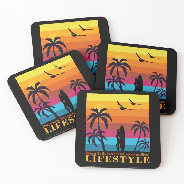 Item preview, Vintage Hawaii Surfing Label  - UNIQUE COLORFUL LOVELY  designed and sold by al21ex.