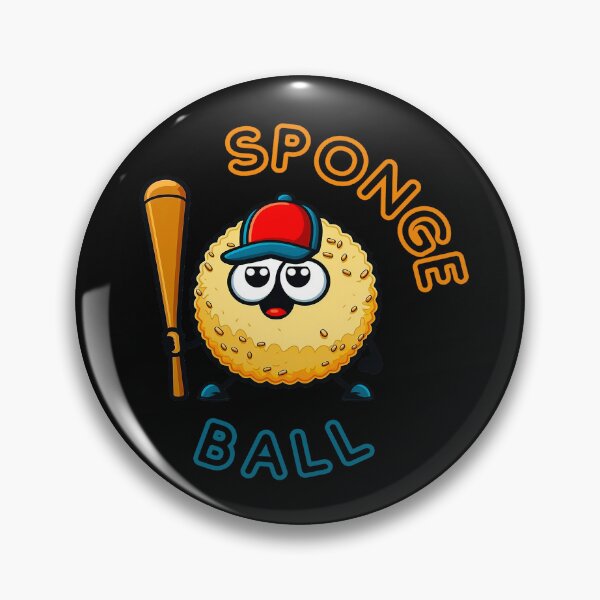 Item preview, funny sponge baseball_spongeball designed and sold by Pawtastic Prints.