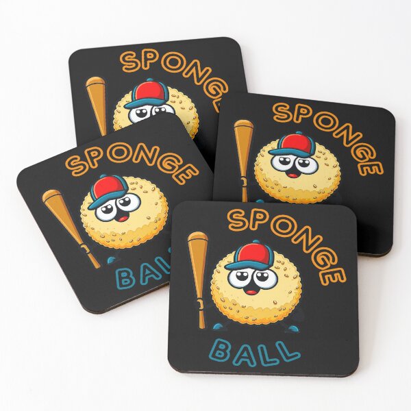 Item preview, funny sponge baseball_spongeball designed and sold by Pawtastic Prints.