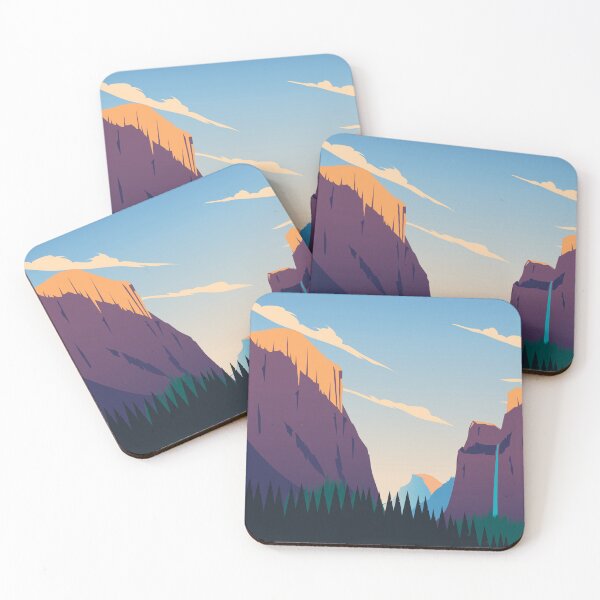 Item preview, Yosemite National Park Minimalist Travel Poster designed and sold by studioCake.