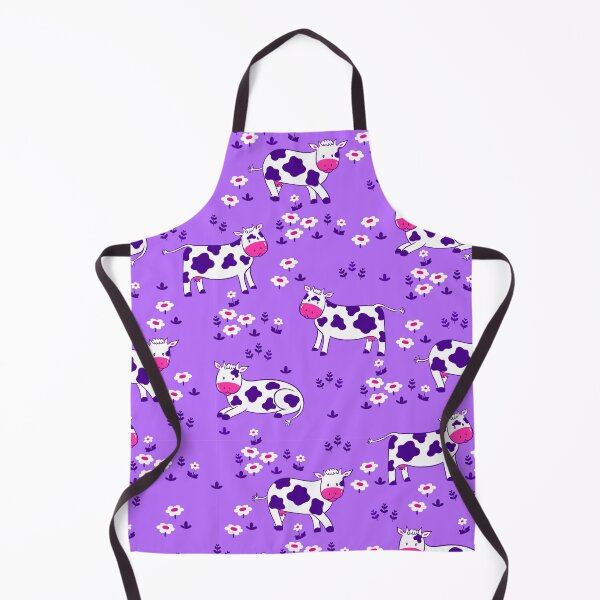 Item preview, purple cow print daisy floral designed and sold by Gossip Rag.
