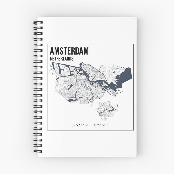 Item preview, Amsterdam - minimalistic map of the capital city of Netherlands designed and sold by jnt1981.