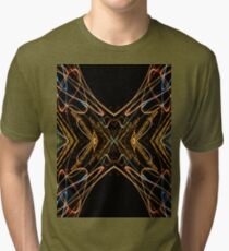 Lightpainting Abstract Symmetry UFA Prints #15 Tri-blend T-Shirt
