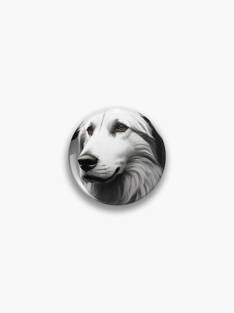 Thumbnail 1 von 3, Button, Majestic Canine: Croatian Sheepdog designt und verkauft von DavesDogShop.