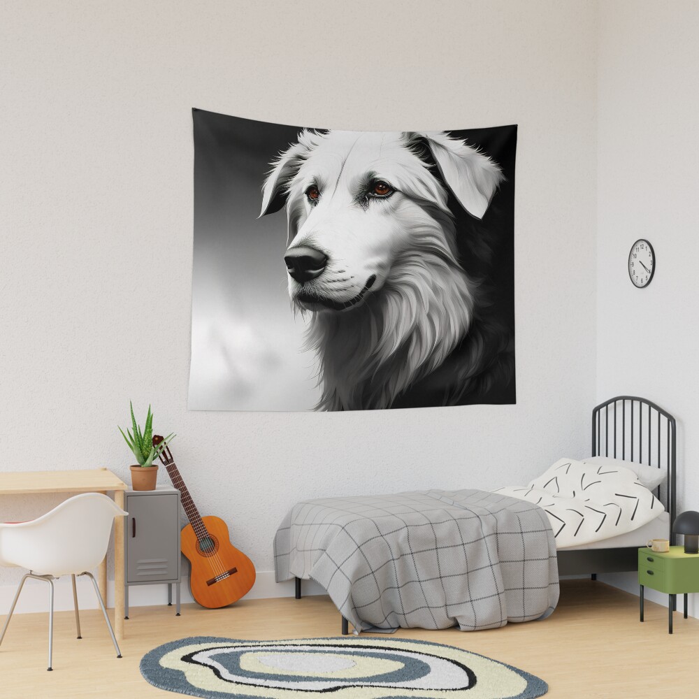 Vista previa del artículo con la obra «Tela decorativa», diseñado y vendido por DavesDogShop.
