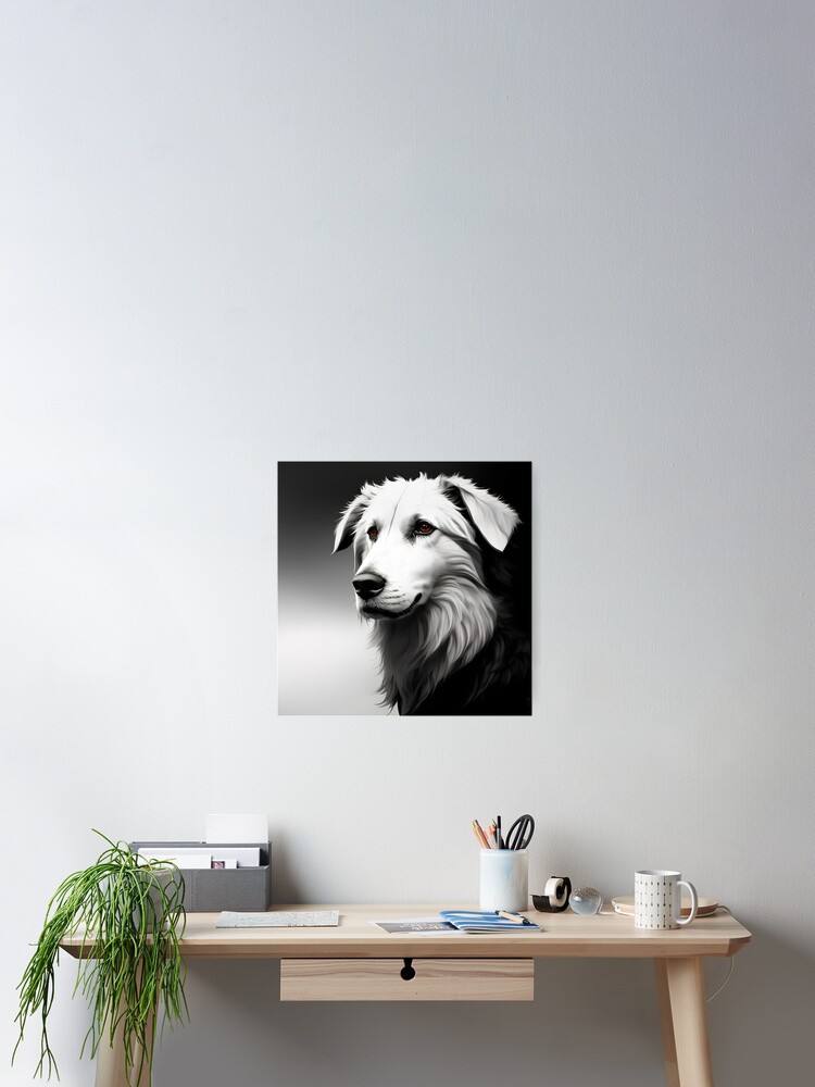 Imagen 2 de 3, Póster con la obra Majestic Canine: Croatian Sheepdog, diseñada y vendida por DavesDogShop.