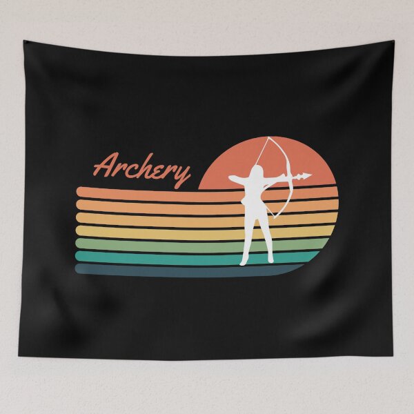Item preview, Archery Girl Retro Sunset designed and sold by AlpacaSmokes.