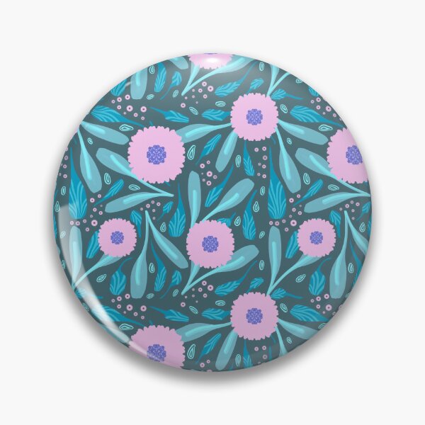 Artikelvorschau, White Pincushion Flower - Blue entworfen und verkauft von JaselviiStudio.
