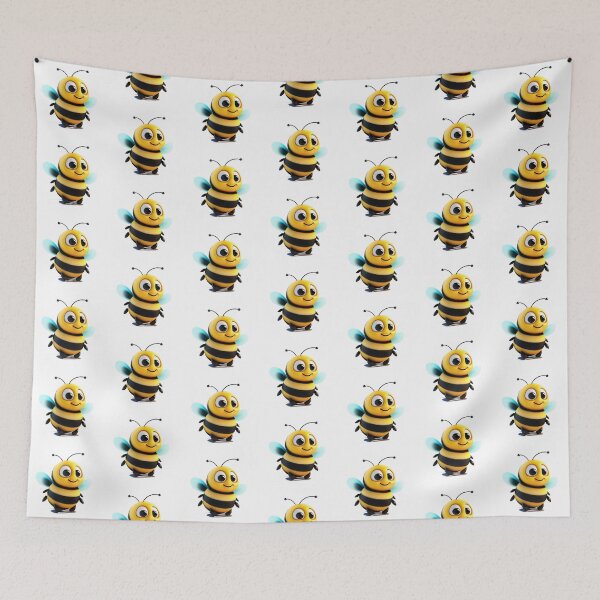 Item preview, happy cute bee character t-shirt  designed and sold by Ladidia.