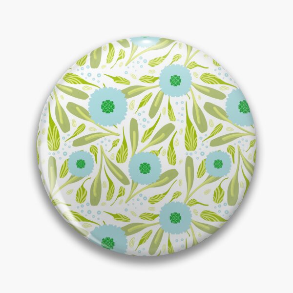 Artikelvorschau, Blue Pincushion Flower - White entworfen und verkauft von JaselviiStudio.