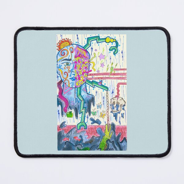 Item preview, Alien Chamber Woman Head Abstract designed and sold by Harold-Inks.