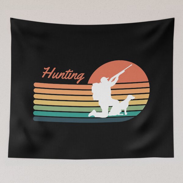Item preview, Hunting Dog Retro Sunset designed and sold by AlpacaSmokes.