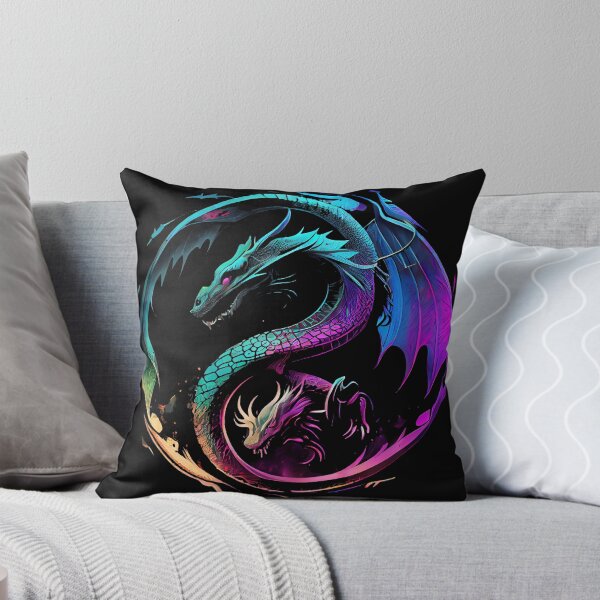 Item preview, Synthwave Yin Yang Dragon designed and sold by pedrogag.