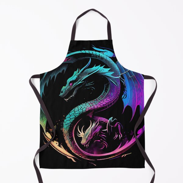 Item preview, Synthwave Yin Yang Dragon designed and sold by pedrogag.