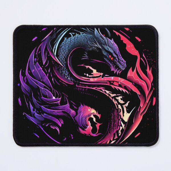 Item preview, Synthwave Yin Yang Dragon designed and sold by pedrogag.
