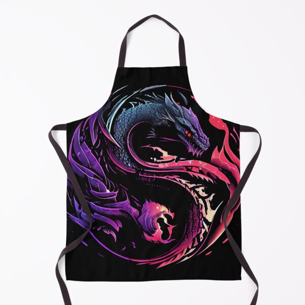 Item preview, Synthwave Yin Yang Dragon designed and sold by pedrogag.