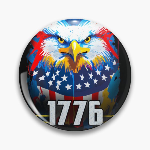 Item preview, 1776, July 4th, Independence Day v2, Bald Eagle designed and sold by mwebba2005.