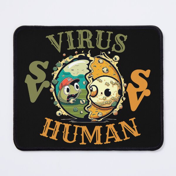Item preview, funny virus vs human designed and sold by Pawtastic Prints.