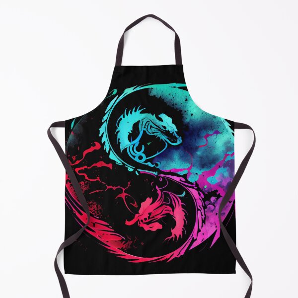 Item preview, Synthwave Yin Yang Dragon designed and sold by pedrogag.