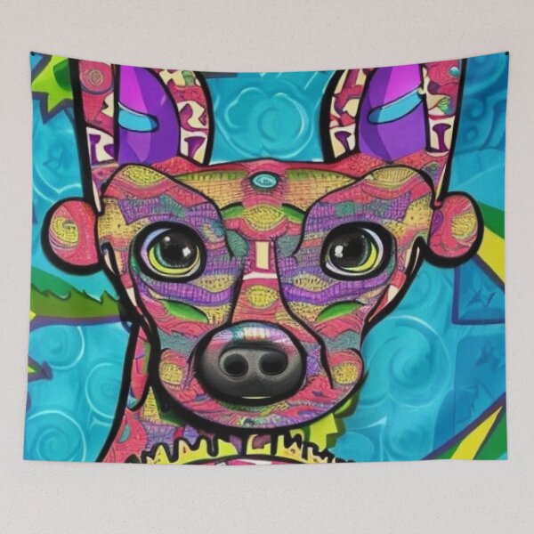 Item preview, The Mexican Hairless Dog (Xoloitzcuintli) designed and sold by cfbennettmedia.