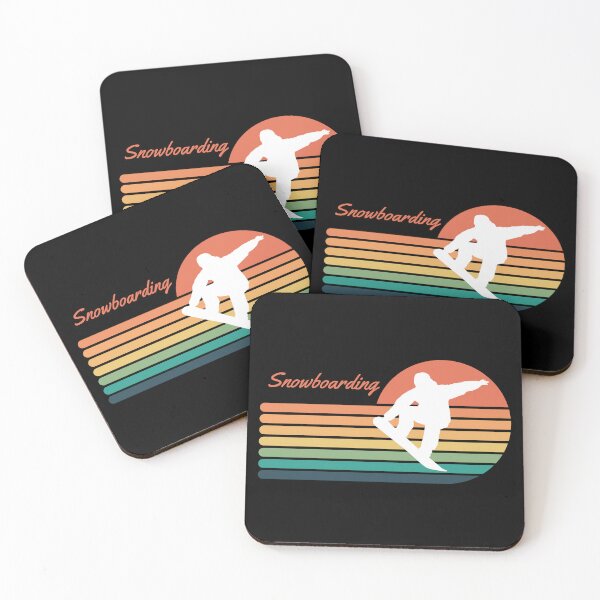 Item preview, Snowboarding Retro Sunset designed and sold by AlpacaSmokes.