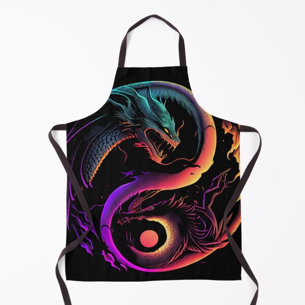 Item preview, Synthwave Yin Yang Dragon designed and sold by pedrogag.