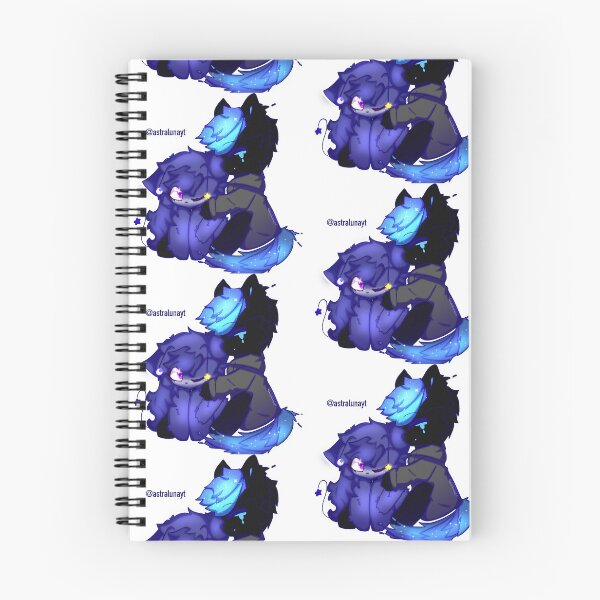 Item preview, Foxx & LuLu Cuddle / Notebook  designed and sold by astralunaYT.