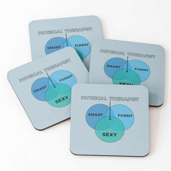 Item preview, Physical therapist Venn Diagram, Funny Physical therapist Gift Idea, Anatomy Student designed and sold by Eddyed.