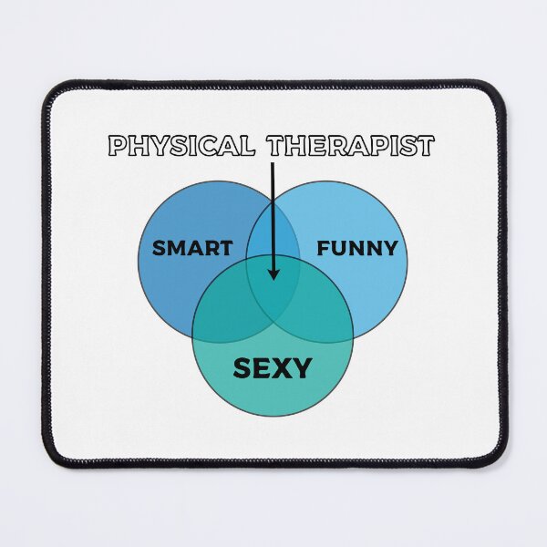 Item preview, Physical therapist Venn Diagram, Funny Physical therapist Gift Idea, Anatomy Student designed and sold by Eddyed.