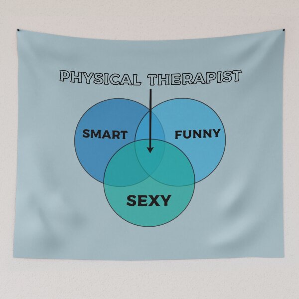 Item preview, Physical therapist Venn Diagram, Funny Physical therapist Gift Idea, Anatomy Student designed and sold by Eddyed.