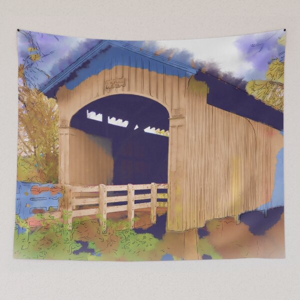 Item preview, Stewart Bridge In Watercolor designed and sold by KirtTisdale.