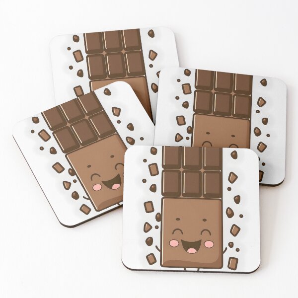 Item preview, kawaii chocolate bar smiling  designed and sold by R.L cases and stickers.
