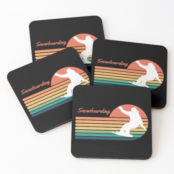 Item preview, Snowboarding Retro Sunset 2 designed and sold by AlpacaSmokes.