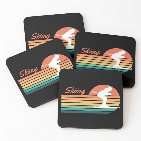 Item preview, Skiing Retro Sunset designed and sold by AlpacaSmokes.