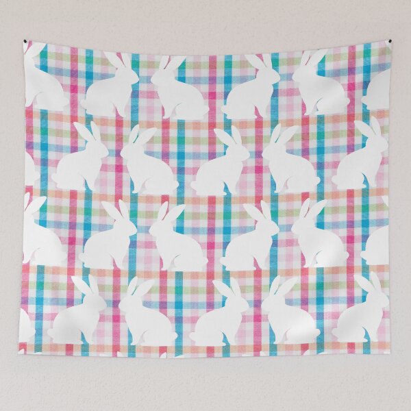 Item preview, Hoppy Cute Bunnies Easter Rabbit Seamless Pattern / Happy Easter Day Bunny Rabits  designed and sold by haRexia.