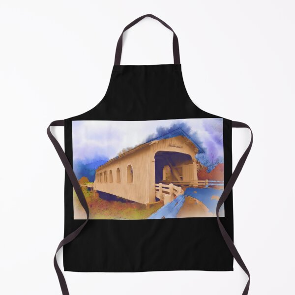 Item preview, Grave Creek Covered Bridge In Watercolor designed and sold by KirtTisdale.