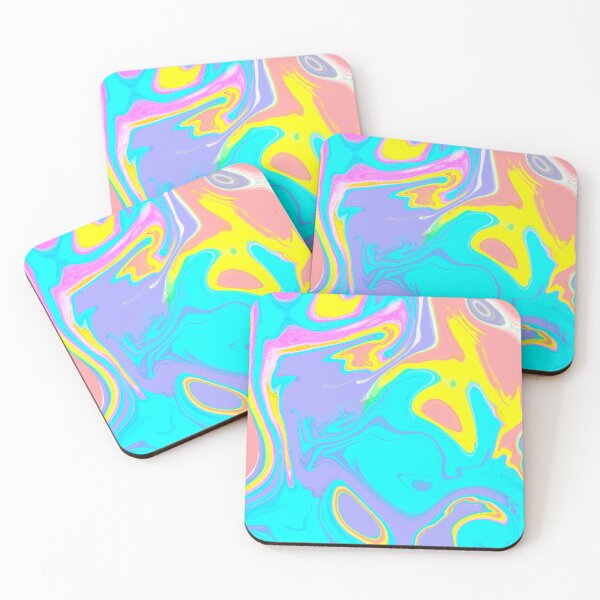 Artikelvorschau, buntes verschwommenes Muster 70s Style trippy wallpaper psychedelic art entworfen und verkauft von Lisa Jureczko.