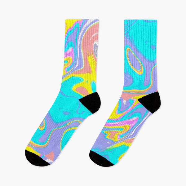 Artikelvorschau, buntes verschwommenes Muster 70s Style trippy wallpaper psychedelic art entworfen und verkauft von Lisa Jureczko.