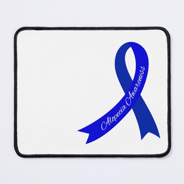 Item preview, Alopecia Blue Ribbon for Alopecia Awareness Month designed and sold by Winning Alopecia.