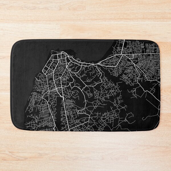 Item preview, Cabinda City Map of Angola - Full Moon designed and sold by deMAP.