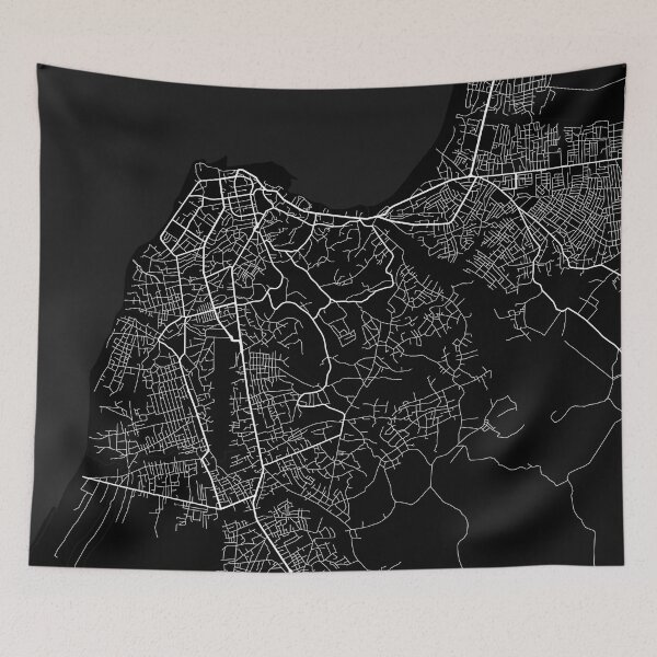 Item preview, Cabinda City Map of Angola - Full Moon designed and sold by deMAP.