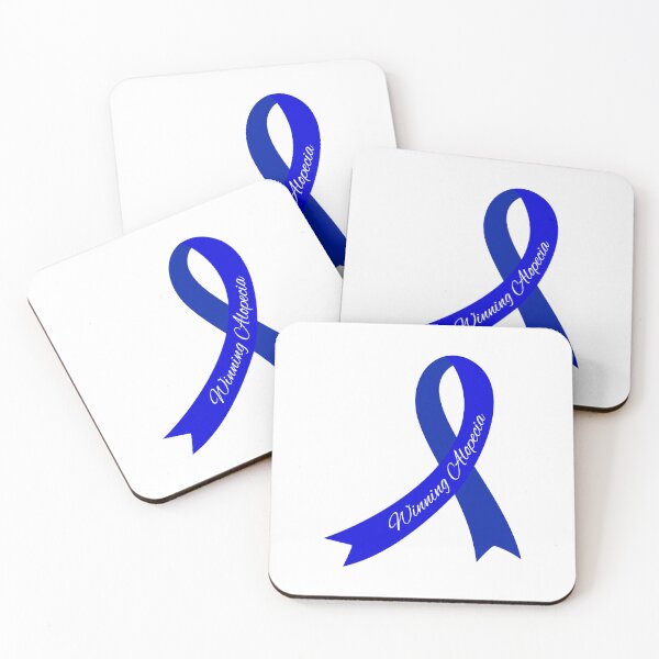 Item preview, Alopecia Blue Ribbon for Alopecia Awareness Month designed and sold by Winning Alopecia.
