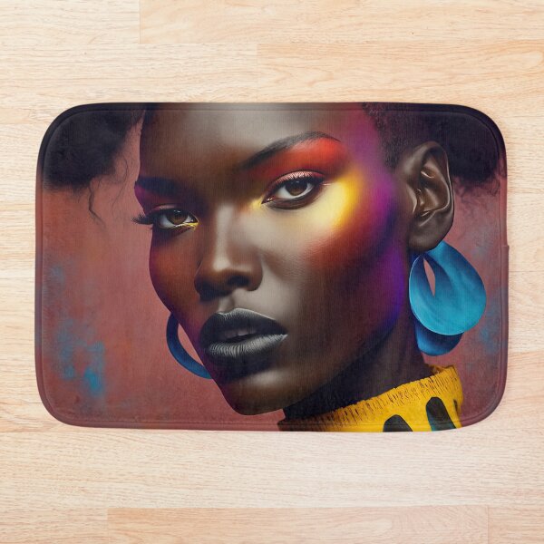 Item preview, colorido retrato de una mujer africana designed and sold by 12points.