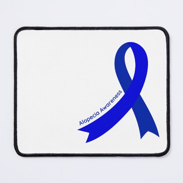 Item preview, Alopecia Blue Ribbon for Alopecia Awareness Month designed and sold by Winning Alopecia.