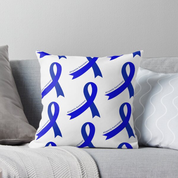 Item preview, Alopecia Blue Ribbon for Alopecia Awareness Month designed and sold by Winning Alopecia.