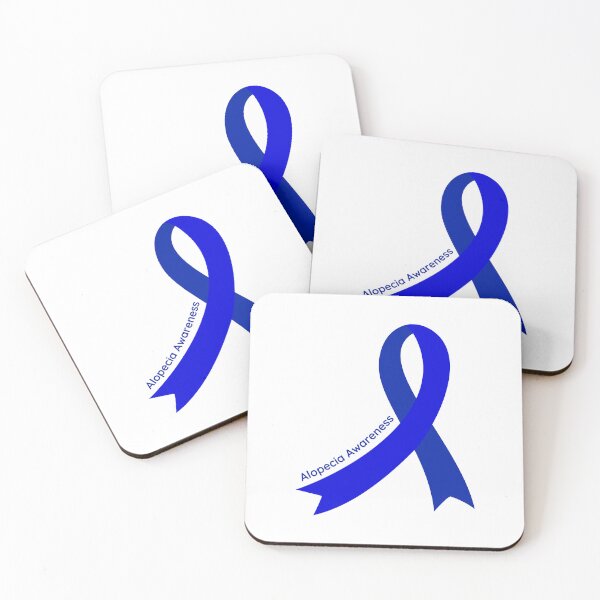 Item preview, Alopecia Blue Ribbon for Alopecia Awareness Month designed and sold by Winning Alopecia.