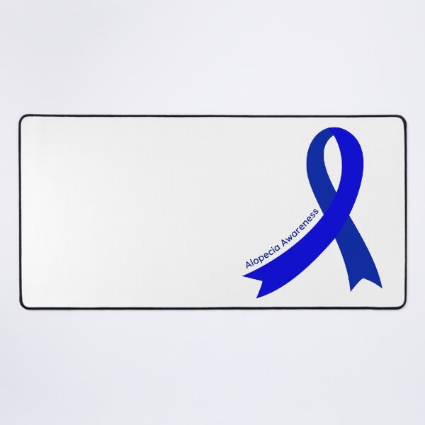 Item preview, Alopecia Blue Ribbon for Alopecia Awareness Month designed and sold by Winning Alopecia.