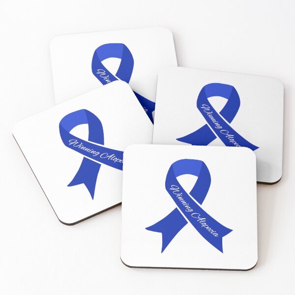 Item preview, Alopecia Blue Ribbon for Alopecia Awareness Month designed and sold by Winning Alopecia.